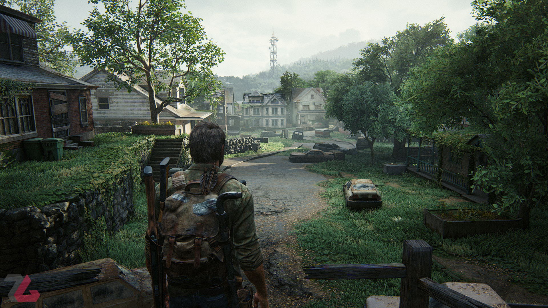 جول ایستاده در محیط The Last of Us Part 1