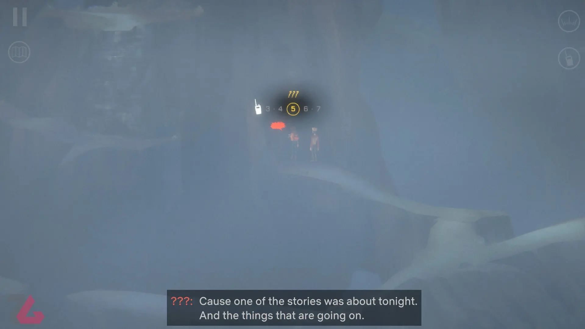 حرکت بین غارها در هوای مه آلود بازی Oxenfree II: Lost Signals