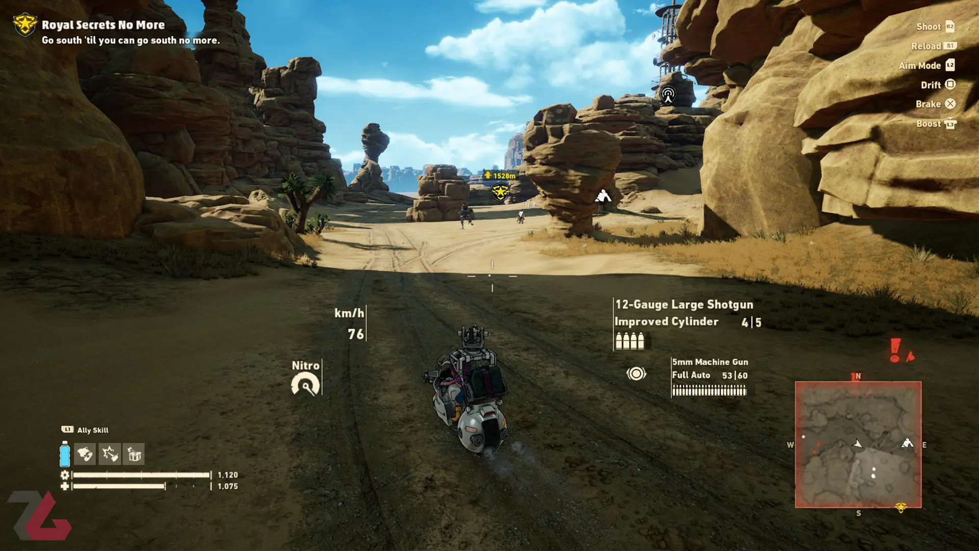 گشت و گذار با موتور در بازی Sand Land
